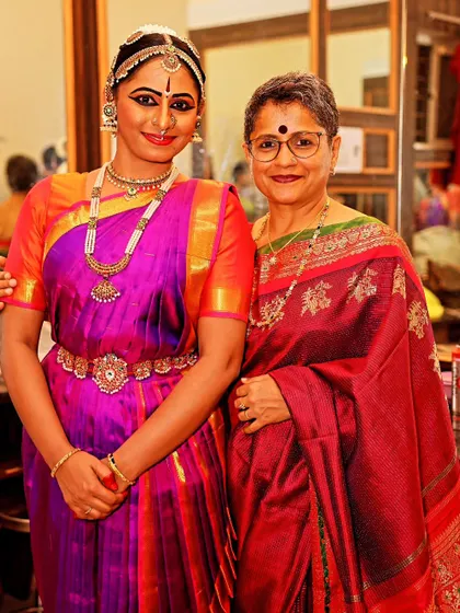 A picture that speaks a thousand words. Me with my student Bhanu Priya, sharing a moment of pride and happiness after her successful comeback performance. This is the Guru-Shishya bond I cherish.