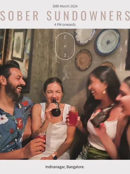 Our inaugural Sober Sundowners meet-up, a cozy evening for the sober and sober-curious to connect over crafted zero-proof cocktails and good conversation.