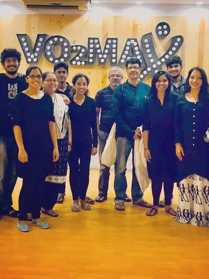 Team PuppeTree after a successful houseful show. Happy faces all around after sharing our stories.