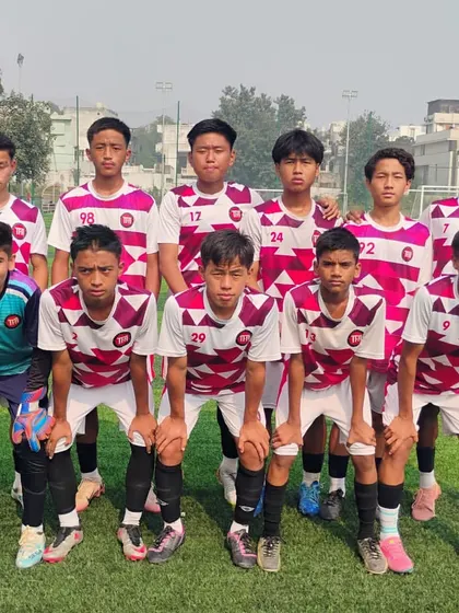 The U-15 team photo before their match against Star Strikers FA.