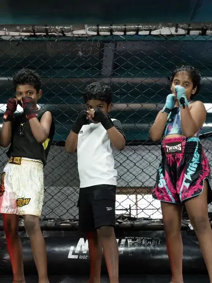 The future of our fight family. We believe in building champions from a young age, teaching not just martial arts but also discipline, respect, and confidence. Our kids' program is designed to be fun, engaging, and empowering for the next generation of warriors.