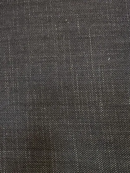 A black denim fabric with a visible white weft. This is often called "salt and pepper" denim and is great for a pair of non-blue jeans.