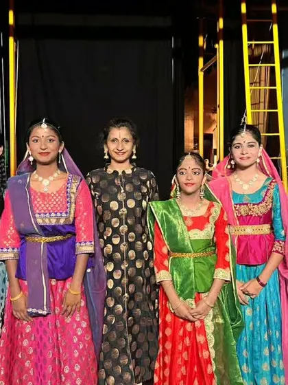A proud moment with some of our senior junior students backstage. Guiding them on their artistic journey is one of the most rewarding parts of our work.