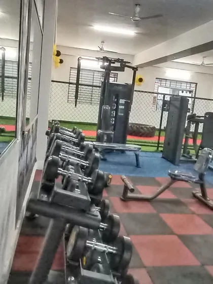 The dumbbell rack is always kept organized, reflecting our commitment to maintaining a clean and professional training environment.
