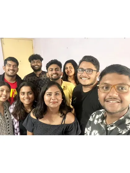 A happy group selfie with our hosts in Pune. The connections we make are the best souvenirs.