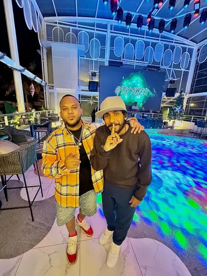 Me and my boy at a recent event. The bond and the vibe are still strong after all these years.
