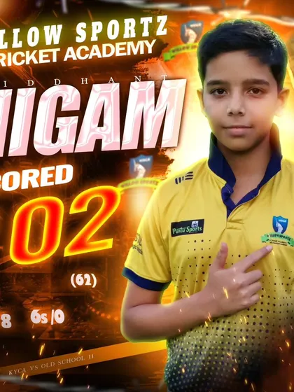 Back-to-back centuries. We congratulate Siddhant Nigam on his brilliant 102 off 62 balls in a tournament match.