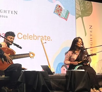 Performing 'Cartography' at the NLighten conference in Kochi. This was a conceptual piece I composed and performed alongside Vishnu R, with dramaturgy by Abhishek Majumdar.
