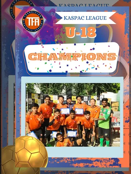 Another tournament, another title. I am proud to showcase our U-18 team's victory in the KASPAC League. My academy consistently competes in and wins major tournaments, providing players with crucial competitive experience.