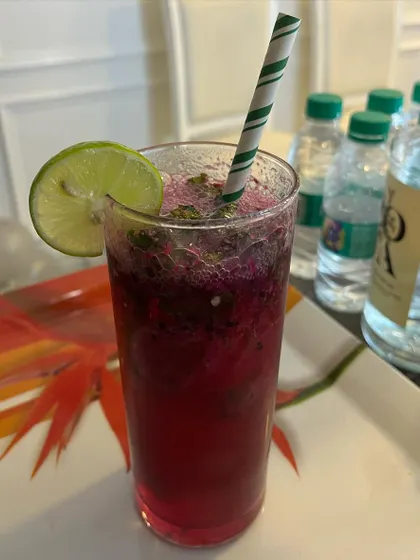 Another look at our delicious berry mocktail, a hit with guests of all ages.