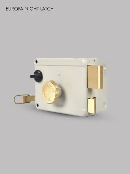 A closer look at the Europa Night Latch, a classic choice for robust home security. Its sturdy build and reliable brass mechanism make it a long-lasting solution for any main door.