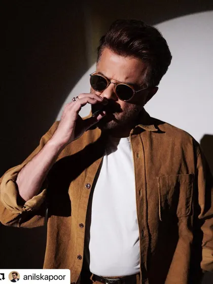 Styling for Anil Kapoor for "The Night Manager" promotions. The hair has a slightly more rugged, textured look.