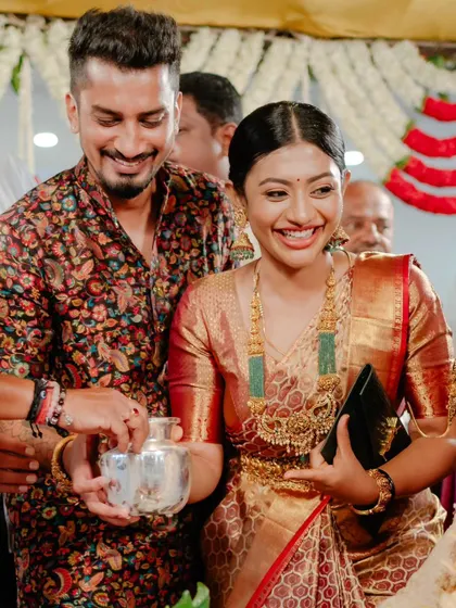 Another happy, candid shot. Her smile is the best accessory, and the makeup just enhances her natural beauty.