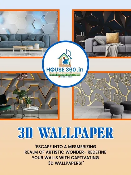 My 3D wallpapers are designed to redefine your walls. This collection showcases a variety of captivating styles, from hexagonal patterns and abstract leaves to geometric illusions with metallic gold accents.