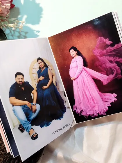Another beautiful layout from the maternity photo album.