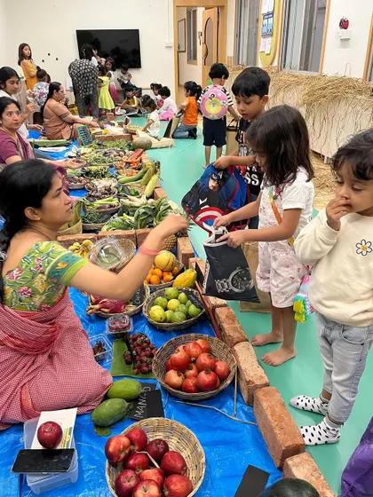 We prepare children for the real world with essential life skills. This gallery shows our Market Day, where kids learn about shopping and transactions, and important workshops on dental hygiene and personal safety, all taught in an engaging, age-appropriate manner.