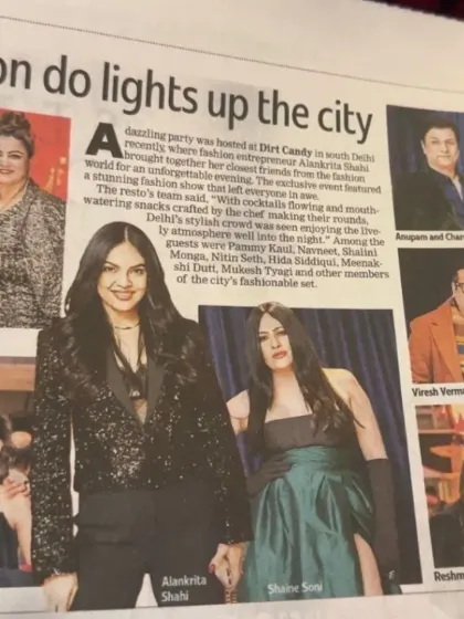 Spotted in the news. It was a pleasure to be part of a dazzling fashion event, with our accessories featured in the Oneira Talent Agency Calendar Launch. It's always exciting to see our pieces light up the city's fashion scene.