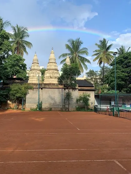 A truly unique view of our courts with a rainbow overhead. We call it Tennis Temple for a reason, it’s a special place to play and grow.