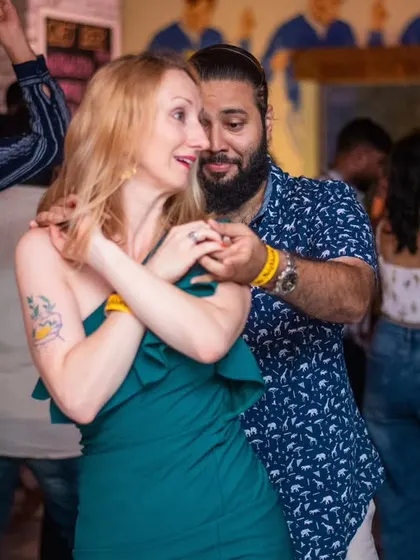 A close and intimate Bachata dance. The emotion is palpable.