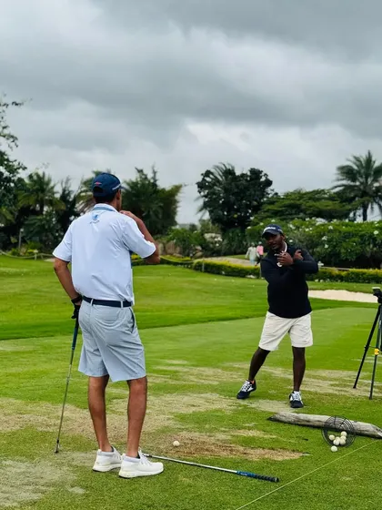 Our coaches are constantly on the range, providing hands-on instruction. From demonstrating a swing path to analyzing a student's setup, these moments of direct mentorship are where real progress is made.