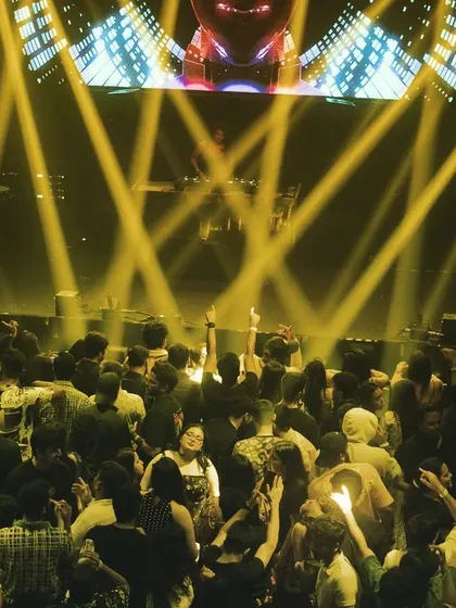 Another shot from the epic night with Lost Stories. The view from the console with a sea of people dancing is what I live for.