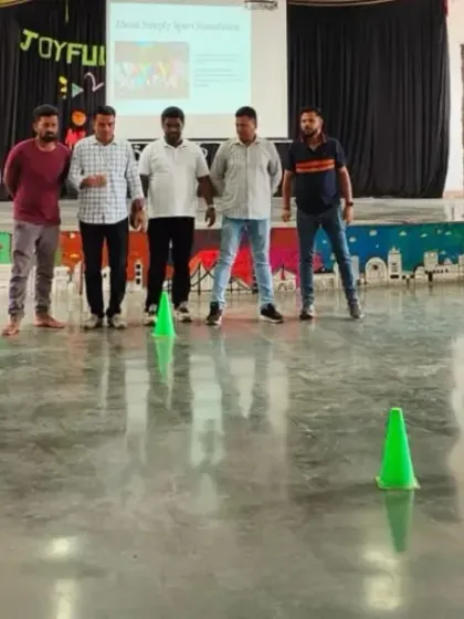 An interactive activity during our workshop with The Akanksha Foundation coaches. These exercises are designed to help coaches understand and practice concepts of mental wellness in a tangible way.