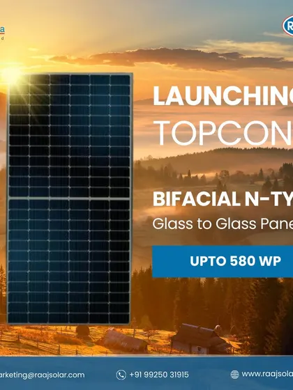 We are launching our advanced TOPCon Bifacial N-Type Glass-to-Glass panels, delivering up to 580 Wp. This technology is engineered for superior performance, capturing more sunlight to power your life.