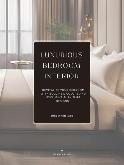This graphic illustrates the core elements of a luxurious bedroom interior. I focus on using bold colors like dark browns and whites, exclusive furniture designs, and thoughtful lighting to revitalize your space and create a cozy oasis.