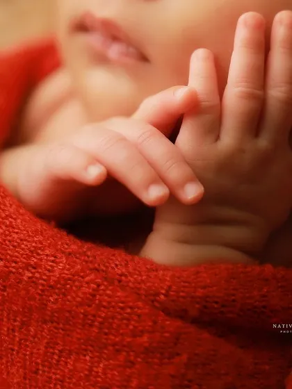 The tiniest fingers. We take time during every session to capture macro detail shots like this, preserving the memory of how small and delicate your baby was in their first few days.