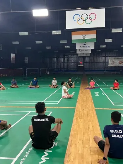 Our players, representing different states, train together in a unified mindfulness session. This fosters a sense of community and shared purpose, reinforcing that mental well-being is a priority for every athlete at our academy.