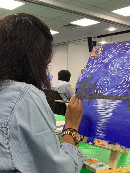 Throwback to when LinkedIn's Bangalore office turned into a mini art studio. We brought the brushes, they brought the good vibes, and together we made some seriously fun memories.