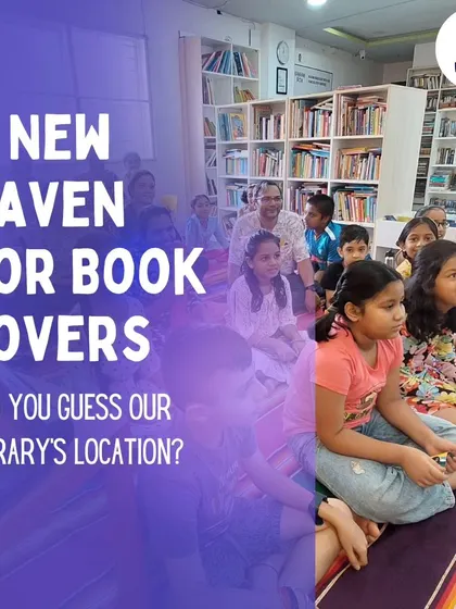 A new haven for book lovers. We used this graphic with a picture of our engaged audience to build excitement for our new location.