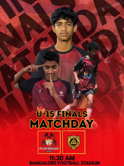 The U-15 Finals match day is here. After weeks of hard work and determination, our young warriors are ready for the ultimate showdown.