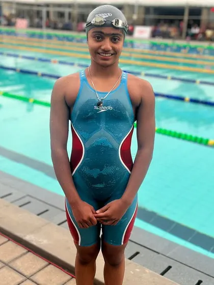 Manya Wadhwa showcases her dominance by securing two Gold medals and a Silver medal at the State Aquatic Championship. Her performance in breaststroke and butterfly events is exceptional.