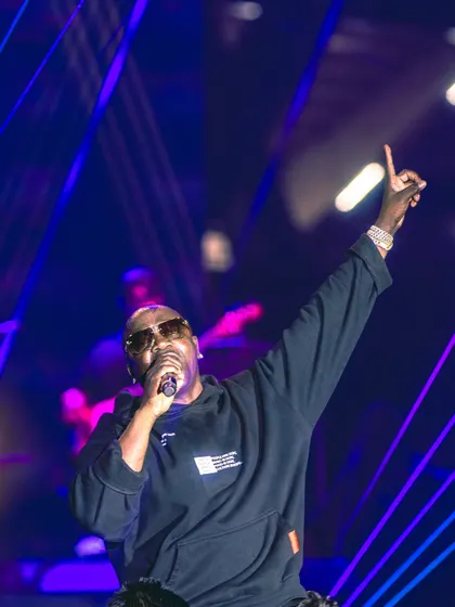 Akon owning the stage, a masterclass in performance. We manage tours for international artists, handling all Indian logistics and production.