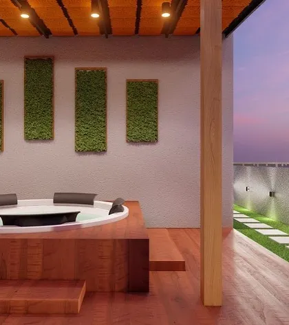 Why limit luxury to the indoors? We designed this rooftop to include a five-seater jacuzzi, turning it into a private spa retreat for the whole family to enjoy together.