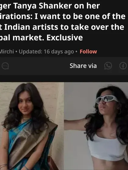 An exclusive interview with Mirchi where I talked about my aspirations to take Indian music to the global stage.