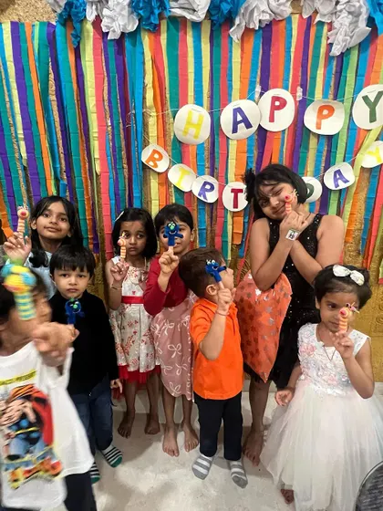 The best part of any birthday party is seeing the kids proudly show off the puppets they made. These little keepsakes are a wonderful reminder of a fun-filled day.