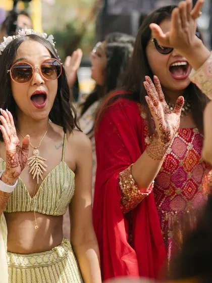 The bridesmaids' expressions say it all. We create entries that are full of surprise and excitement.