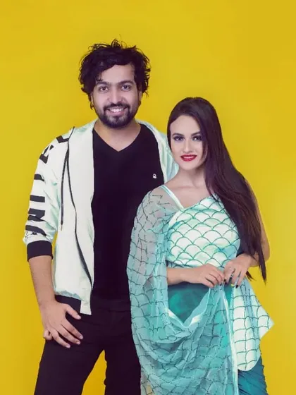On set with Splitsvilla star Aahna Sharma. It's always fun to collaborate and create unique looks together.