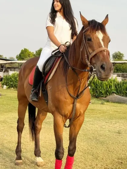 A happy rider on a happy horse. This photo captures the partnership and poise that develops with practice and dedication.