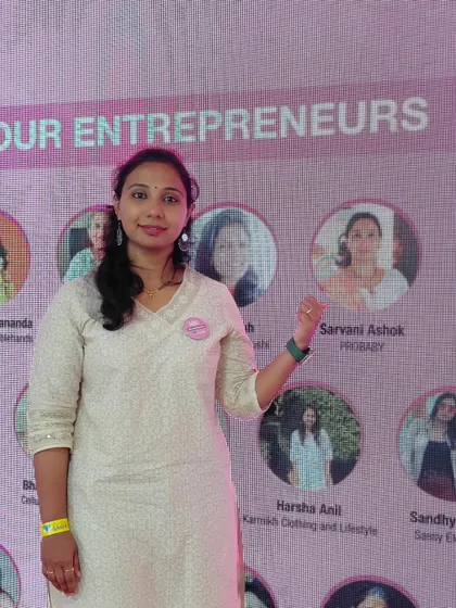 Standing proudly next to my name on the screen of entrepreneurs. This was a special moment that I will always cherish.