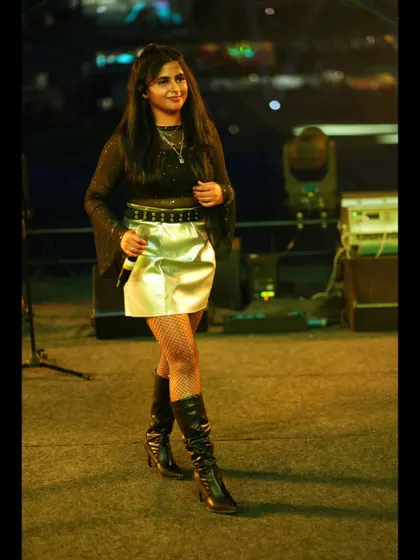 Walking the stage at the RCB Unbox event. This was a massive production and a milestone for me and my band.