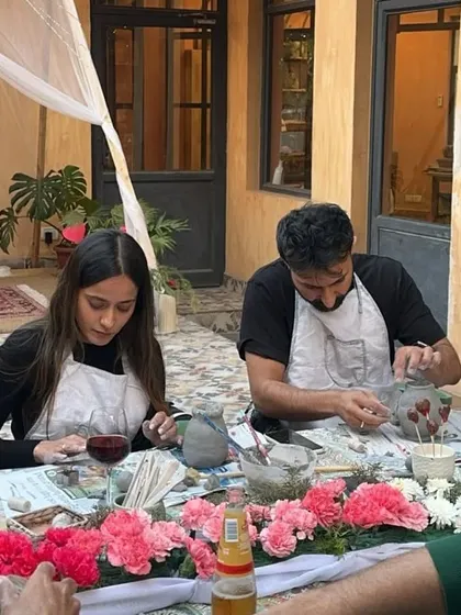 Glimpses from our Valentine's workshop, where couples enjoyed wine, food, and the joy of making pottery together. It's a date night you won't forget.
