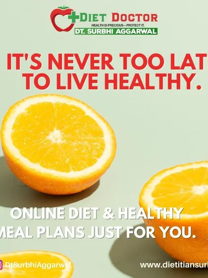 It's never too late to live healthy. This message is at the heart of my practice. I provide online diet and healthy meal plans tailored just for you, no matter where you are in your journey.