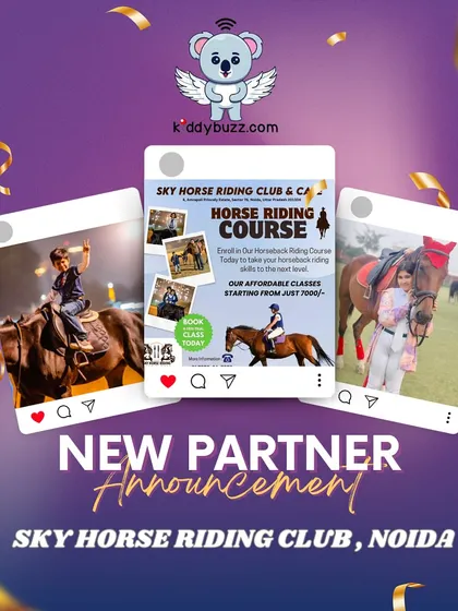 Gallop into a new adventure with our partner Sky Horse Riding Club & Cafe in Noida. They offer affordable horse riding courses, and you get a flat 15% off when you book with me.