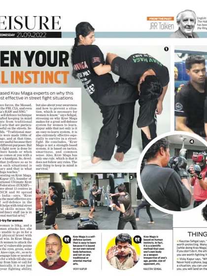 I was honored to be featured in The Morning Standard for my work in teaching practical combat skills. This article highlights why Krav Maga is one of the most effective systems for real street fight situations.