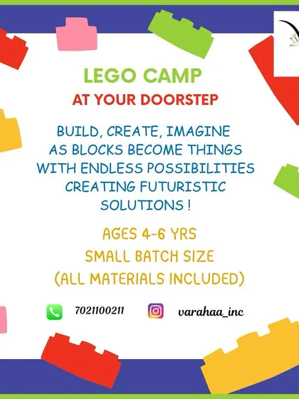 Our LEGO camps come directly to your doorstep for small groups. We use these versatile blocks to teach futuristic problem-solving and design thinking, with all materials included for a hassle-free creative session.