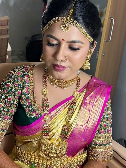 Another angle of this beautiful, happy bride.