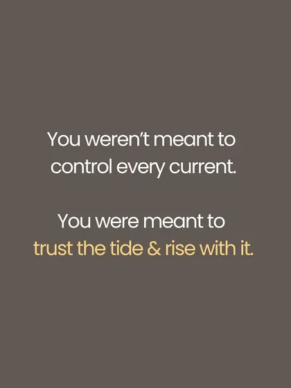 The Sanskrit phrase 'Anugacchatu Pravāhaḥ' means 'go with the flow'. This is not passive resignation but a wise surrender of the ego. It is the strength to act without clinging to outcomes, to move like a river that flows around obstacles without losing its essential nature.